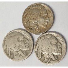 UNITED STATES OF AMERICA 1937 - 1939 . NICKELS / FIVE 5 CENTS . KEY DATES